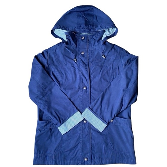 Mackintosh Jackets & Blazers - Mackintosh Womens’s Blue Hooded Rain Jacket Size M